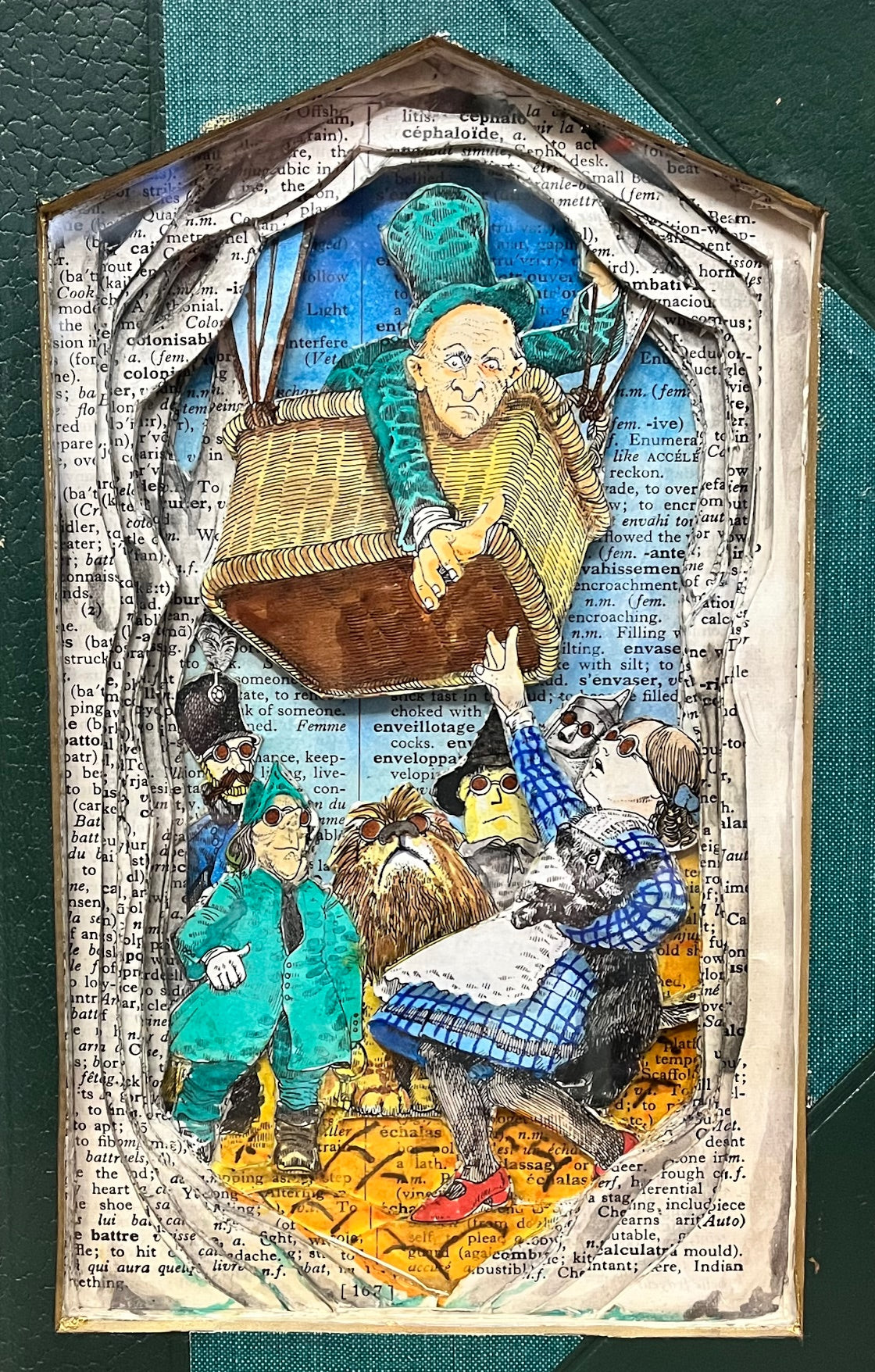 Leaving Oz Book Carving/ Altered Book