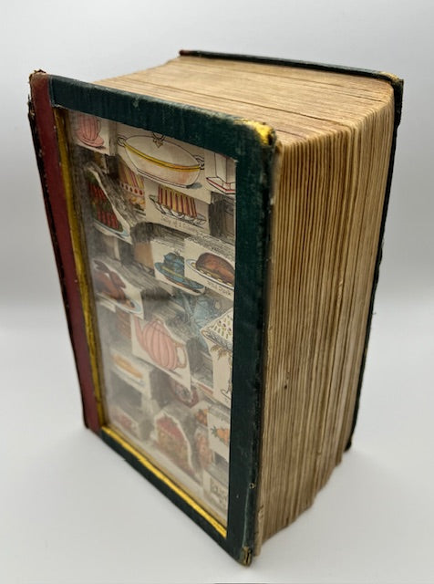 Mrs Beeton's Book of Household Management Altered Book / Book Carving / Sculpture Kintsugi Edition / Book Art