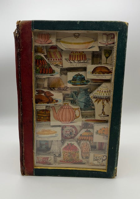 Mrs Beeton's Book of Household Management Altered Book / Book Carving / Sculpture Kintsugi Edition / Book Art