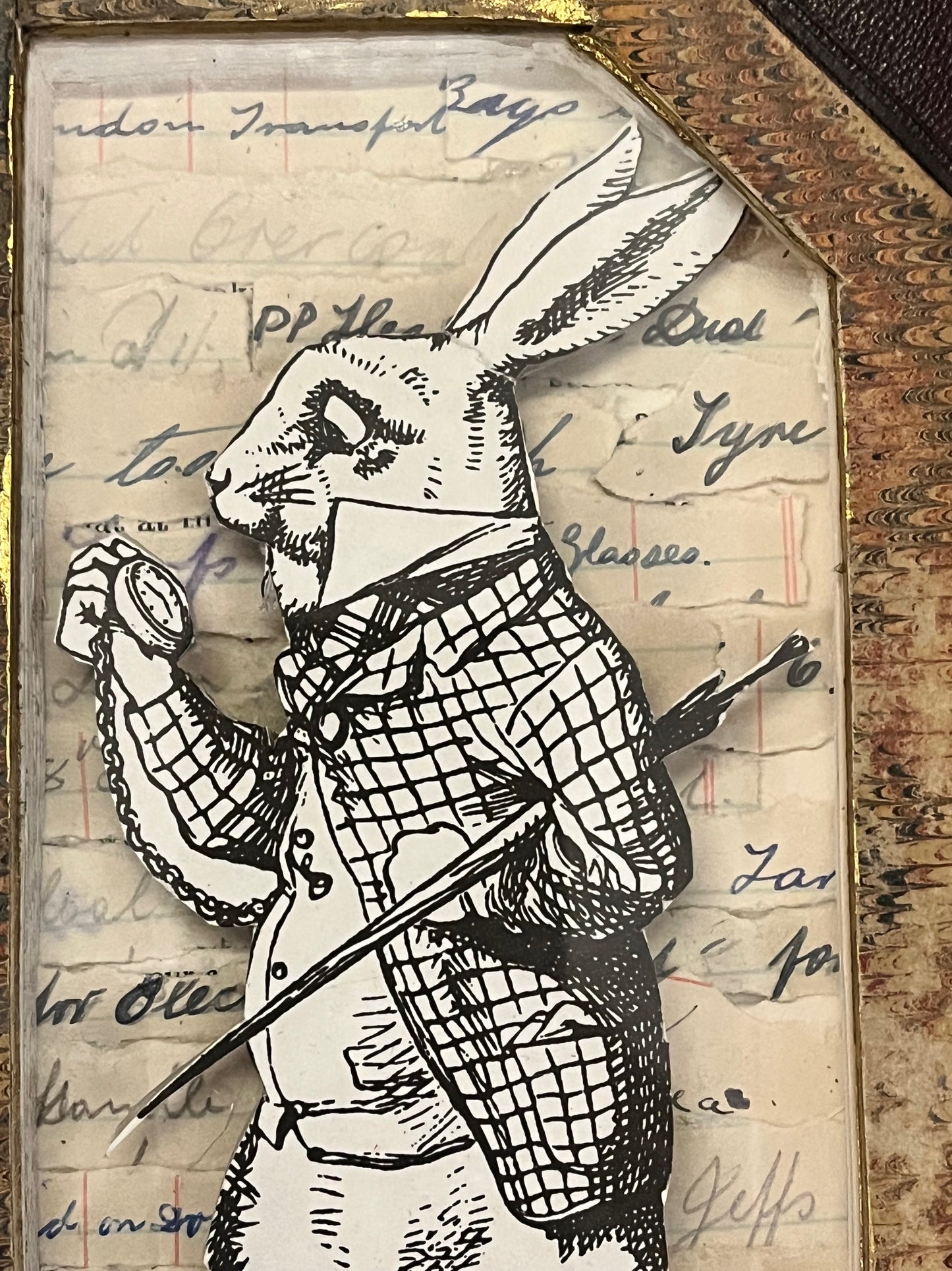 The White Rabbit Altered Book, Alice In Wonderland