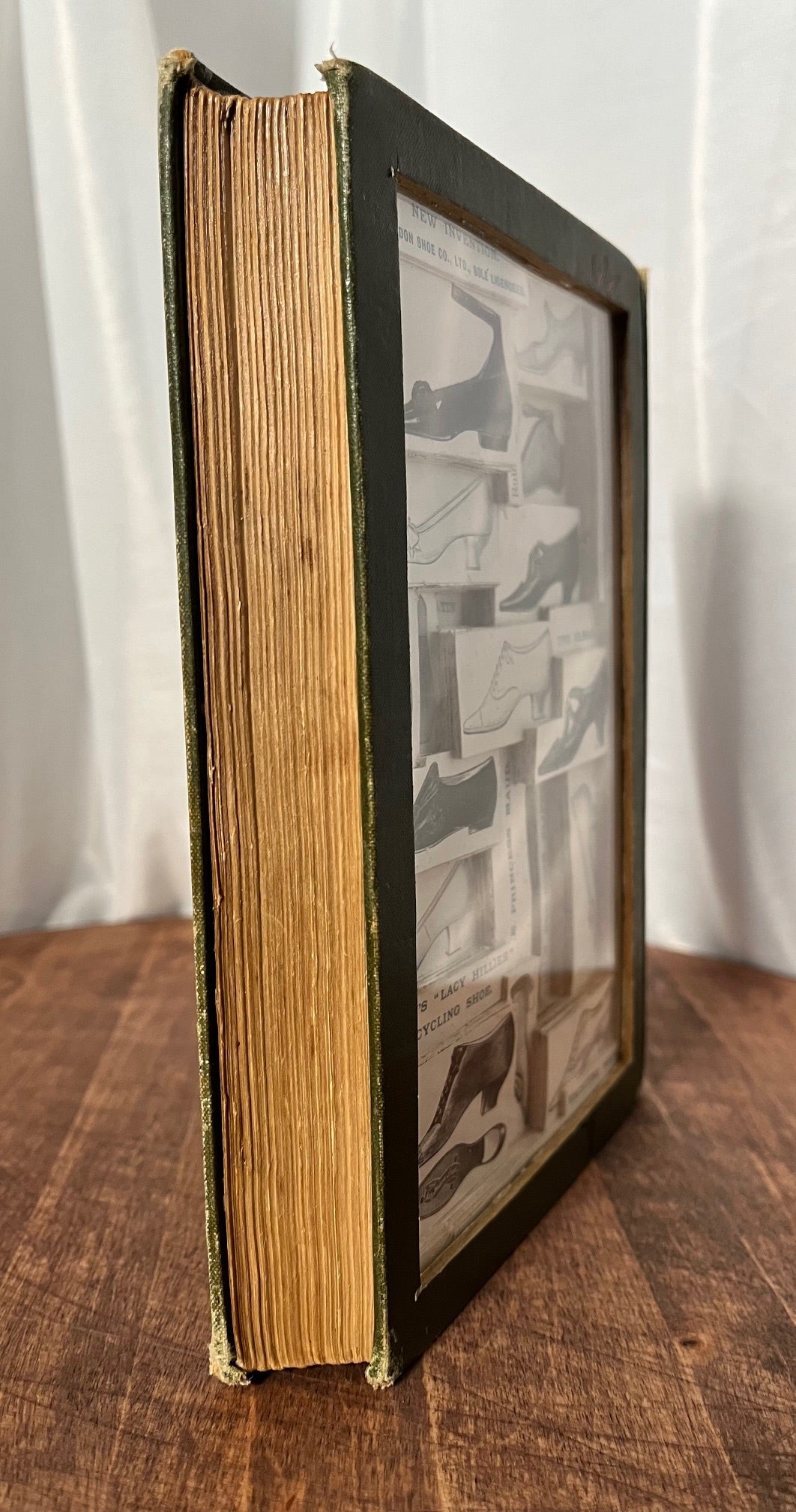 An Old Fashioned Girl Book Carving, Shoes.