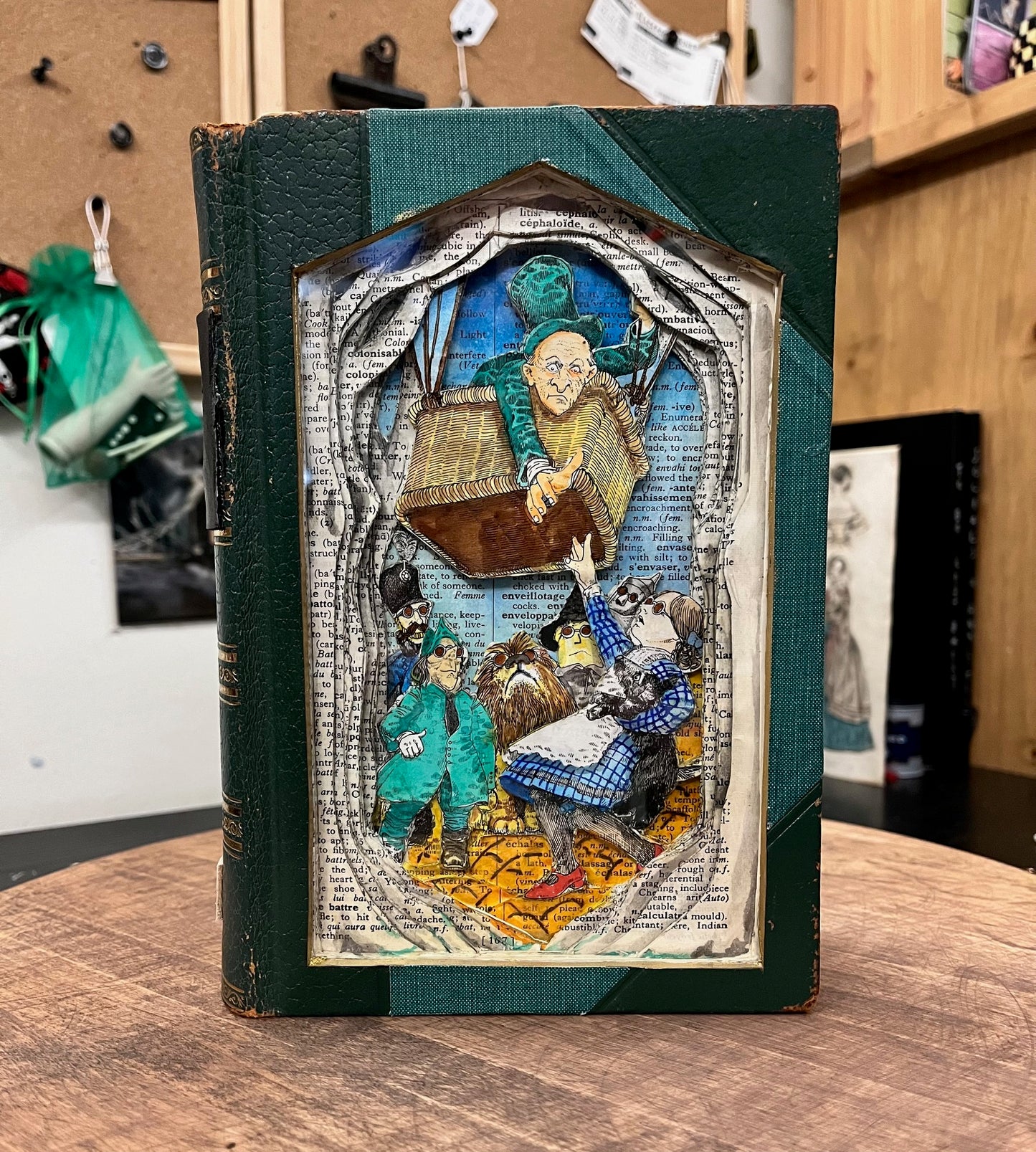 Leaving Oz Book Carving/ Altered Book