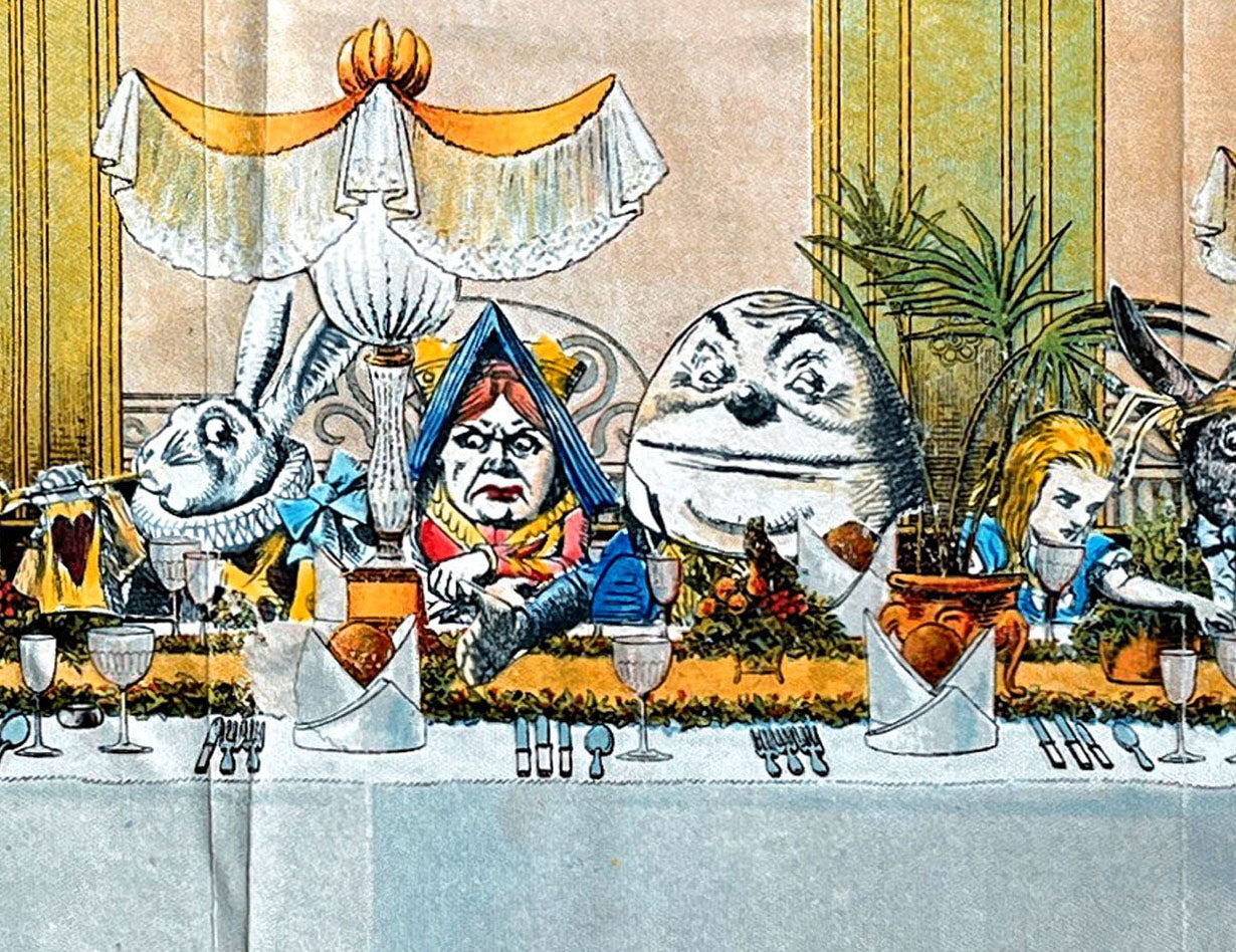 The Queen Of Hearts, Tea Party, Alice In Wonderland Print Digital Download Print