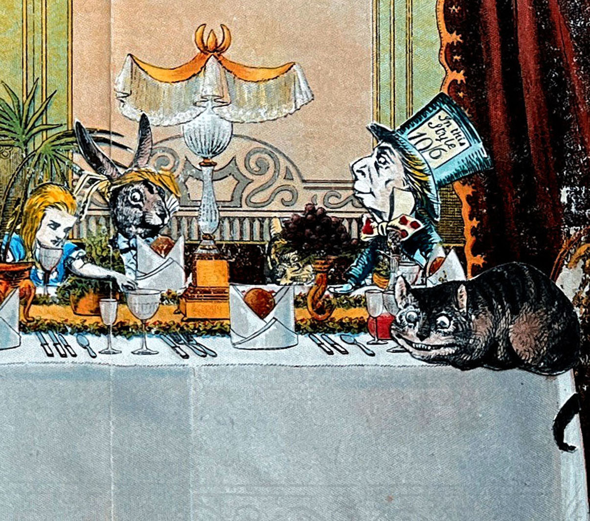 The Queen Of Hearts, Tea Party, Alice In Wonderland Print Digital Download Print