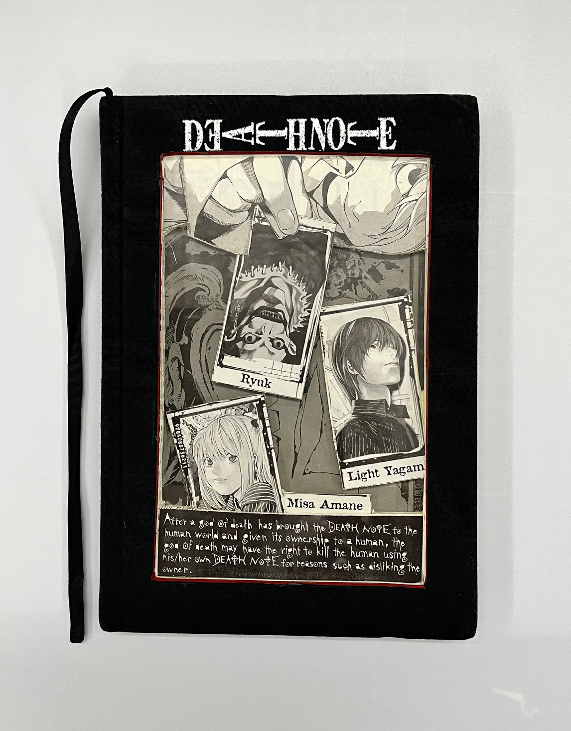 Death Note, Another Note. Wall Hanging Altered Book. Manga Art.