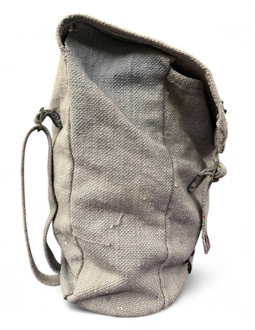 Be More Punk! Reclaimed Large Upcycled Vintage Customised Canvas Bag. Punk/ Gothic/ Rock