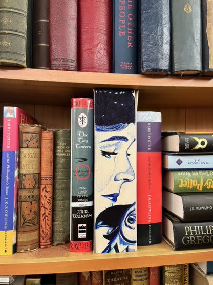 Mary Poppins by P.L.Travers Book, Fore-Edge Art With Portrait of Julie Andrews As Mary