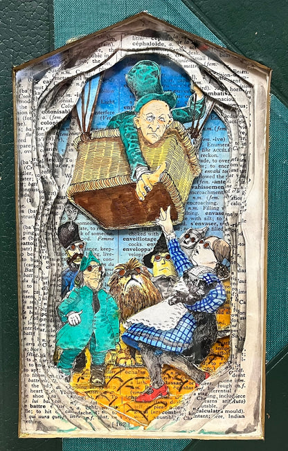 Leaving Oz Book Carving/ Altered Book