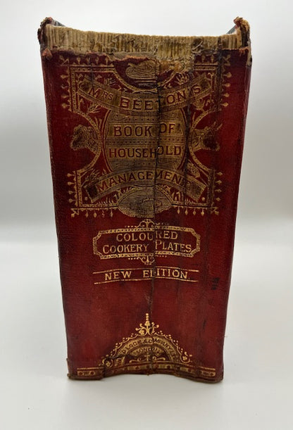 Mrs Beeton's Book of Household Management Altered Book / Book Carving / Sculpture Kintsugi Edition / Book Art