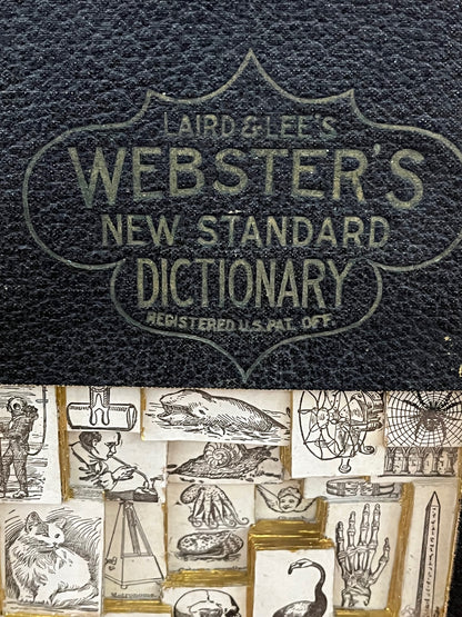 Websters New Standard Dictionary Book Carving / Altered Book Art