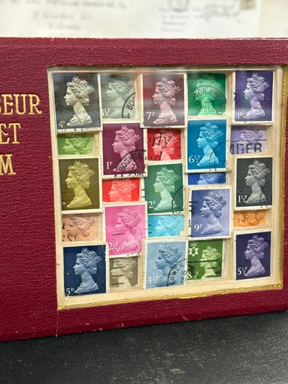 The Connoisseur Pocket Album Stamp Altered Book Free Standing Art Work