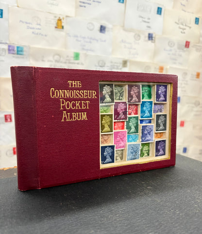 The Connoisseur Pocket Album Stamp Altered Book Free Standing Art Work