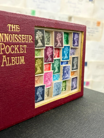 The Connoisseur Pocket Album Stamp Altered Book Free Standing Art Work
