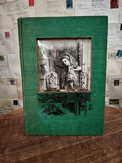 Alice Through The Looking Glass Altered Book, Book Carving