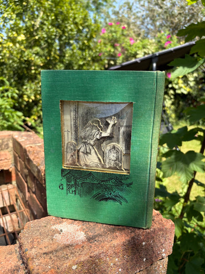 Alice Through The Looking Glass Altered Book, Book Carving