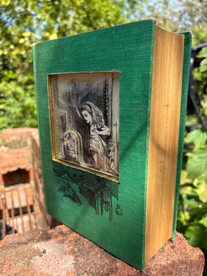 Alice Through The Looking Glass Altered Book, Book Carving