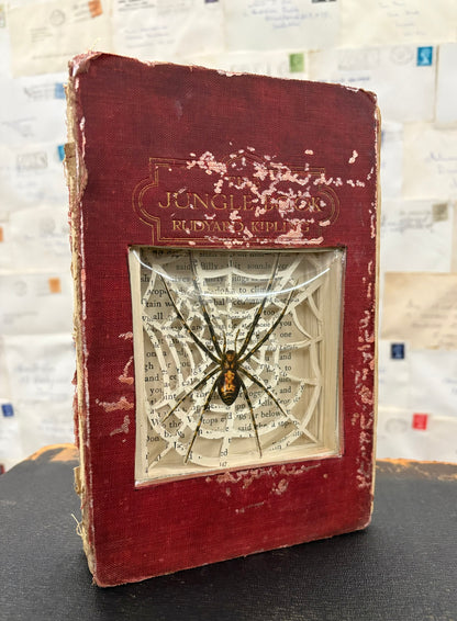 There Are Spiders In The Jungle Book, Altered Book Carving