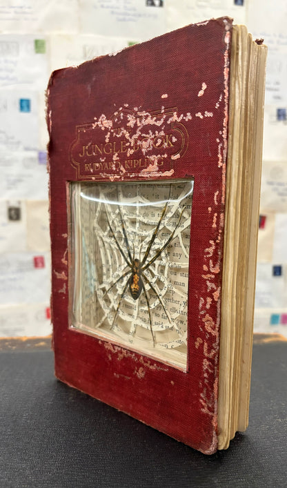 There Are Spiders In The Jungle Book, Altered Book Carving