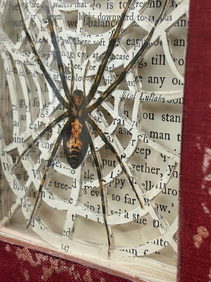 There Are Spiders In The Jungle Book, Altered Book Carving