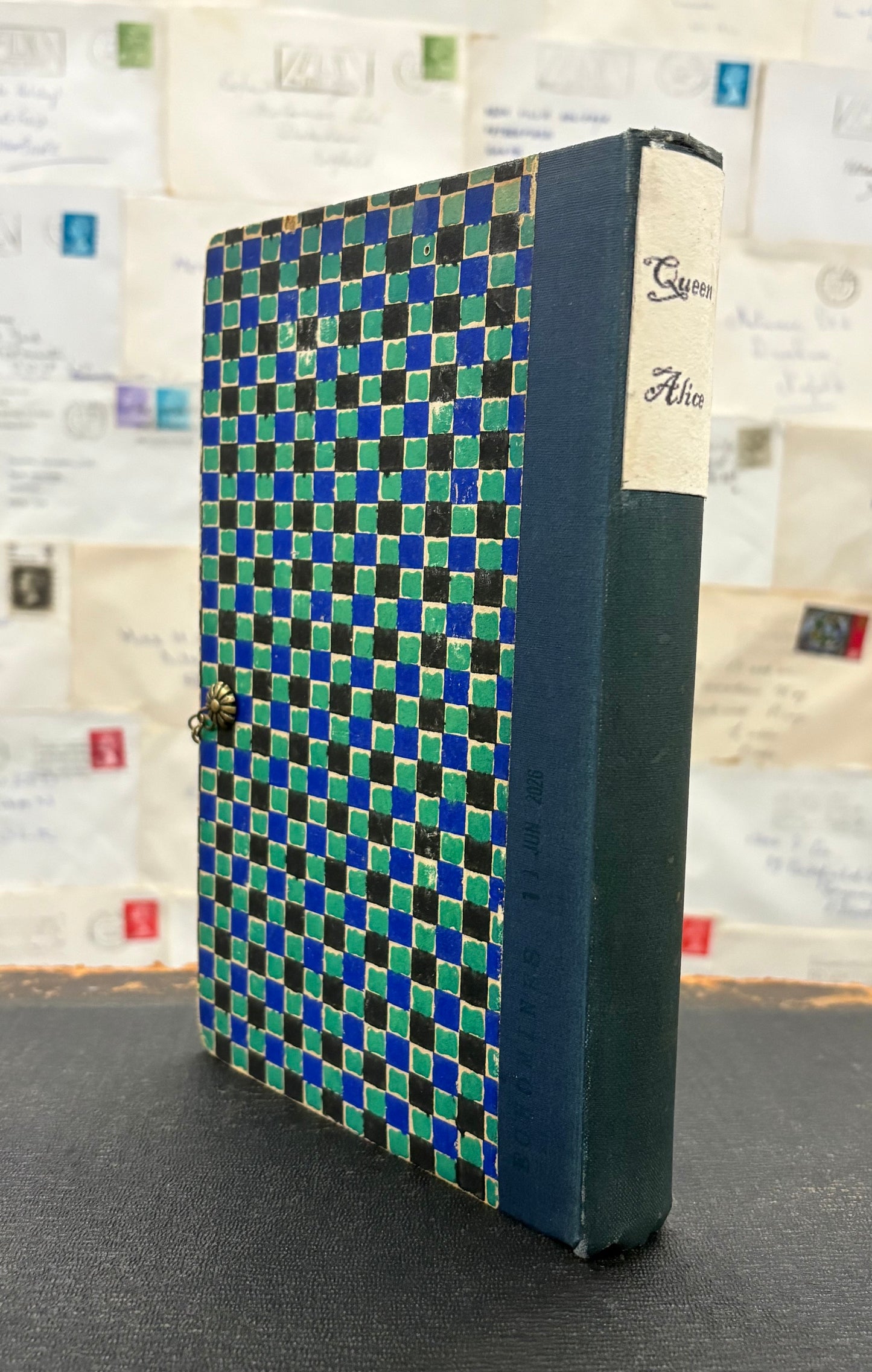 Queen Alice, Altered Book Carving From Alice in Wonderland and Looking Glass