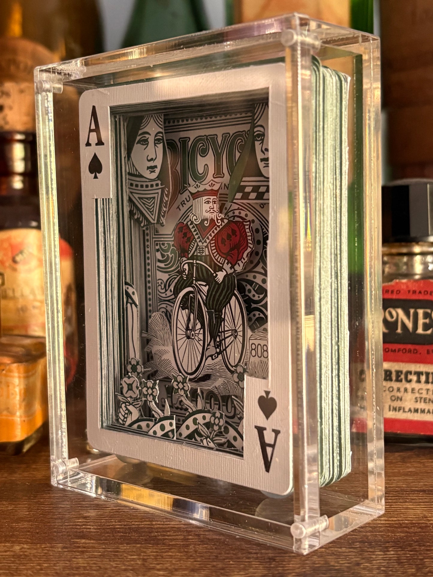 King of The Road, Shadow Box Playing Card Art.