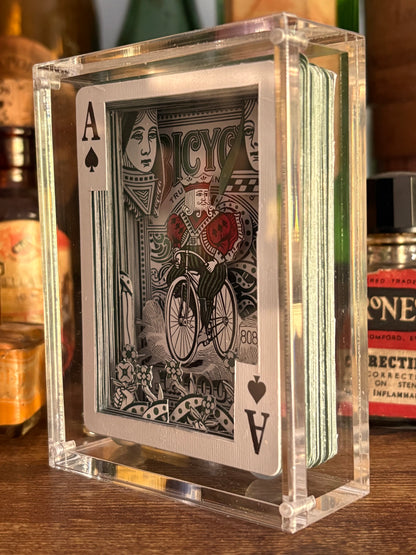 King of The Road, Shadow Box Playing Card Art.