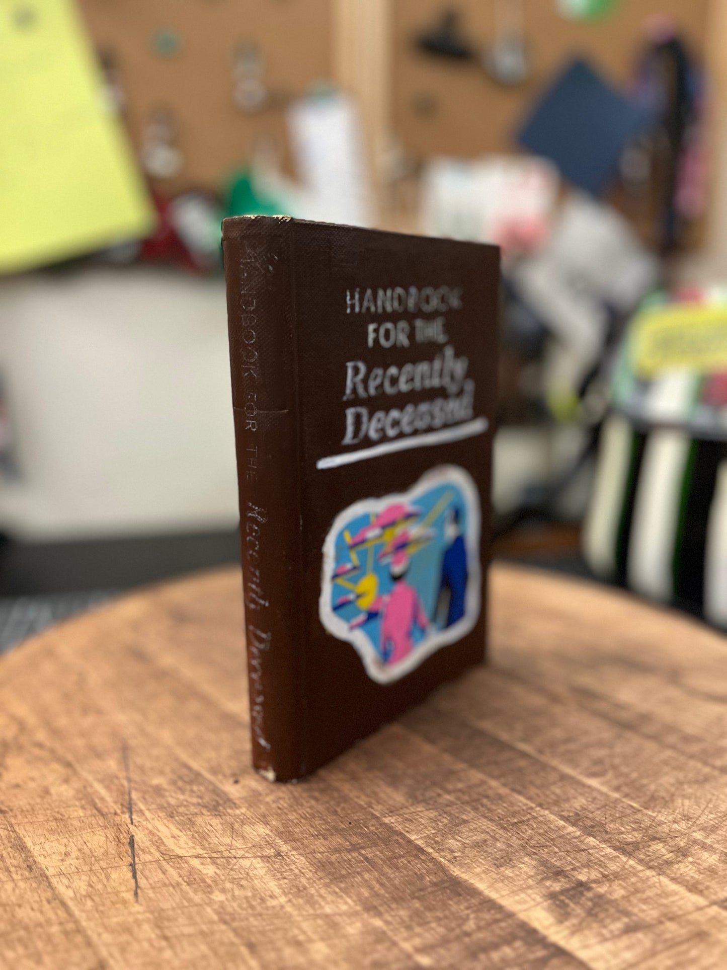 Beetlejuice Book Carving, Handbook for the Recently Deceased, Book With Portrait of Michael Keaton as Beetlejuice