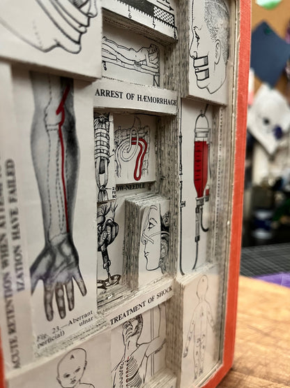 PYE'S Surgical Handicraft Book Carving/ Altered Book