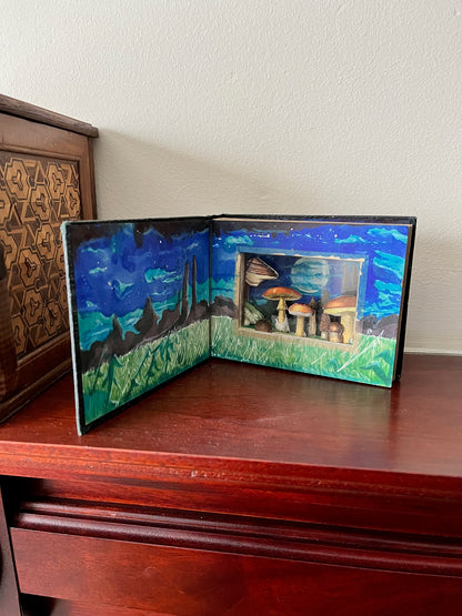 Kodak Mushroom Diorama, Small Upcycled Vintage Photograph Album.