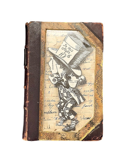 Mad Hatter from Alice in Wonderland Altered/Upcycled Book Kintsugi Edition