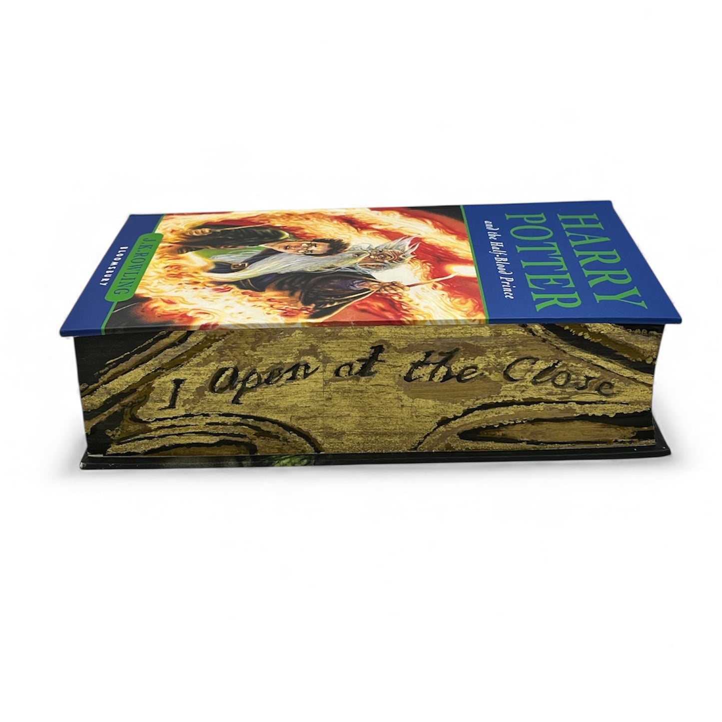 Fore Edge Decorated Harry Potter and The Half Blood Prince. I Open at The Close Snitch.