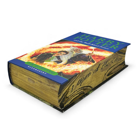 Fore Edge Decorated Harry Potter and The Half Blood Prince. I Open at The Close Snitch.