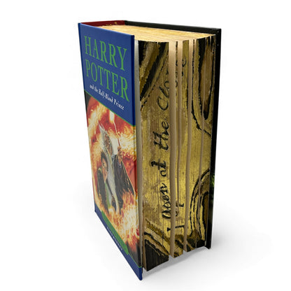 Fore Edge Decorated Harry Potter and The Half Blood Prince. I Open at The Close Snitch.