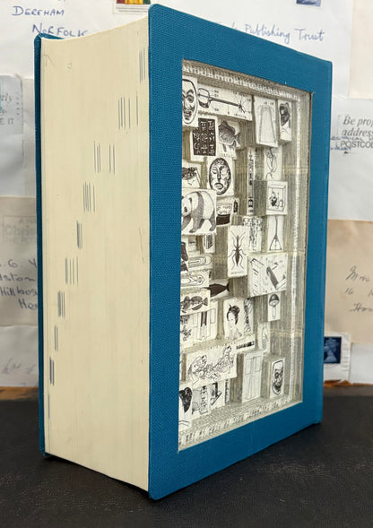 Blue Japan Book Carving