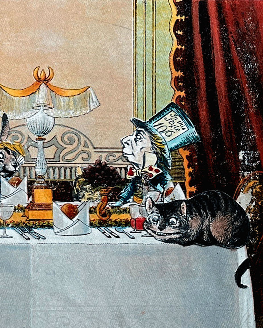 The Queen Of Hearts, Tea Party, Alice In Wonderland Print Digital Download Print