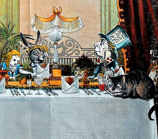 The Queen Of Hearts, Tea Party, Alice In Wonderland Print Digital Download Print