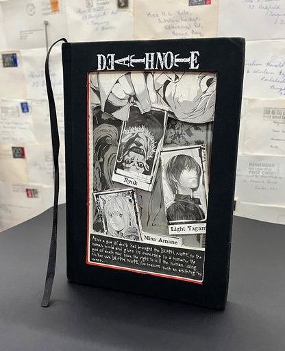 Death Note, Another Note. Wall Hanging Altered Book.  Manga Art.