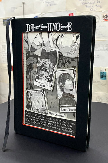 Death Note, Another Note. Wall Hanging Altered Book.  Manga Art.
