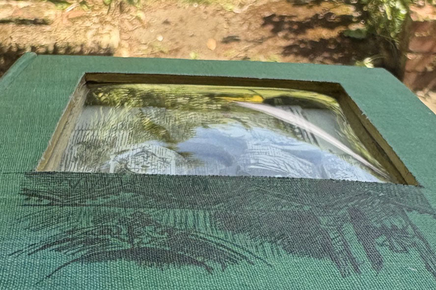 Alice Through The Looking Glass Altered Book, Book Carving