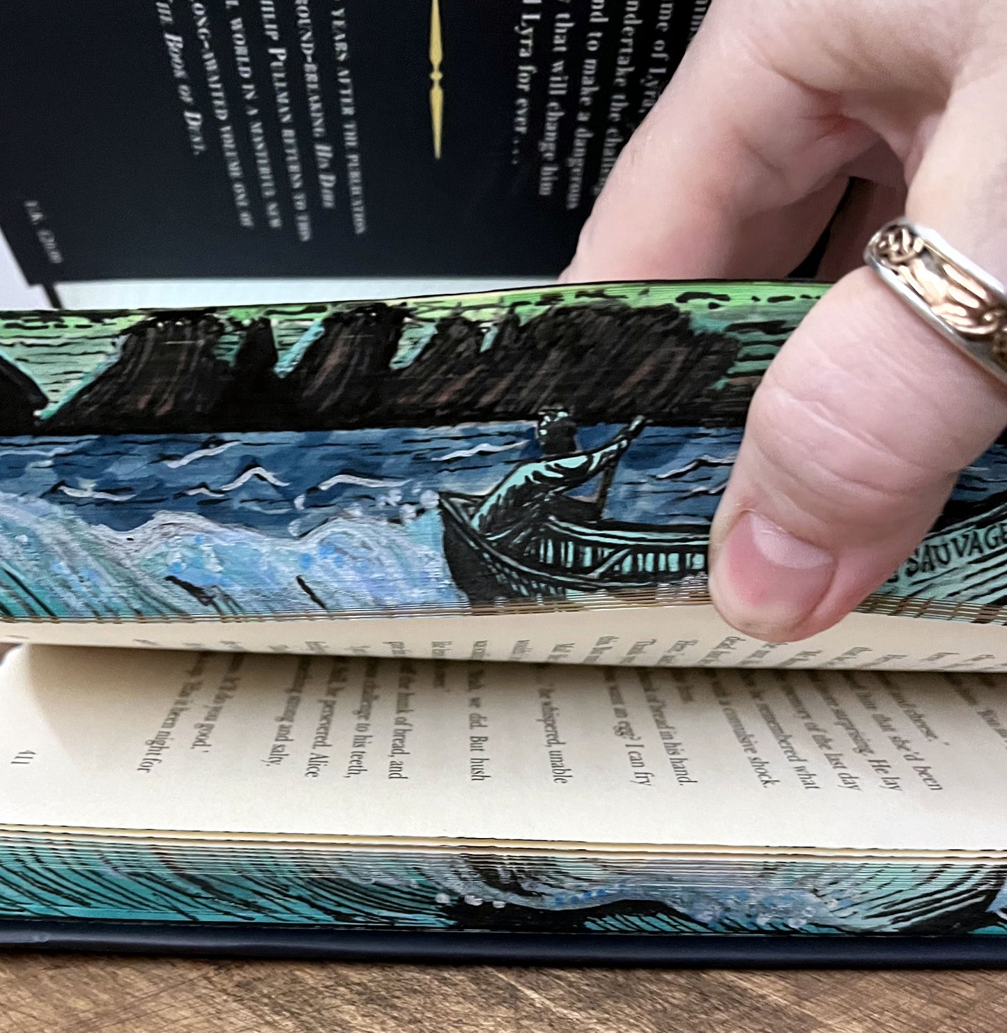 Fore Edge Painted Book - The Book of Dust, By Philip Pullman