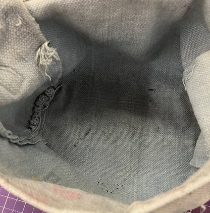 Punk's Not Dead! Small Vintage Reclaimed Customised Punk Bag/ Goth / Rock