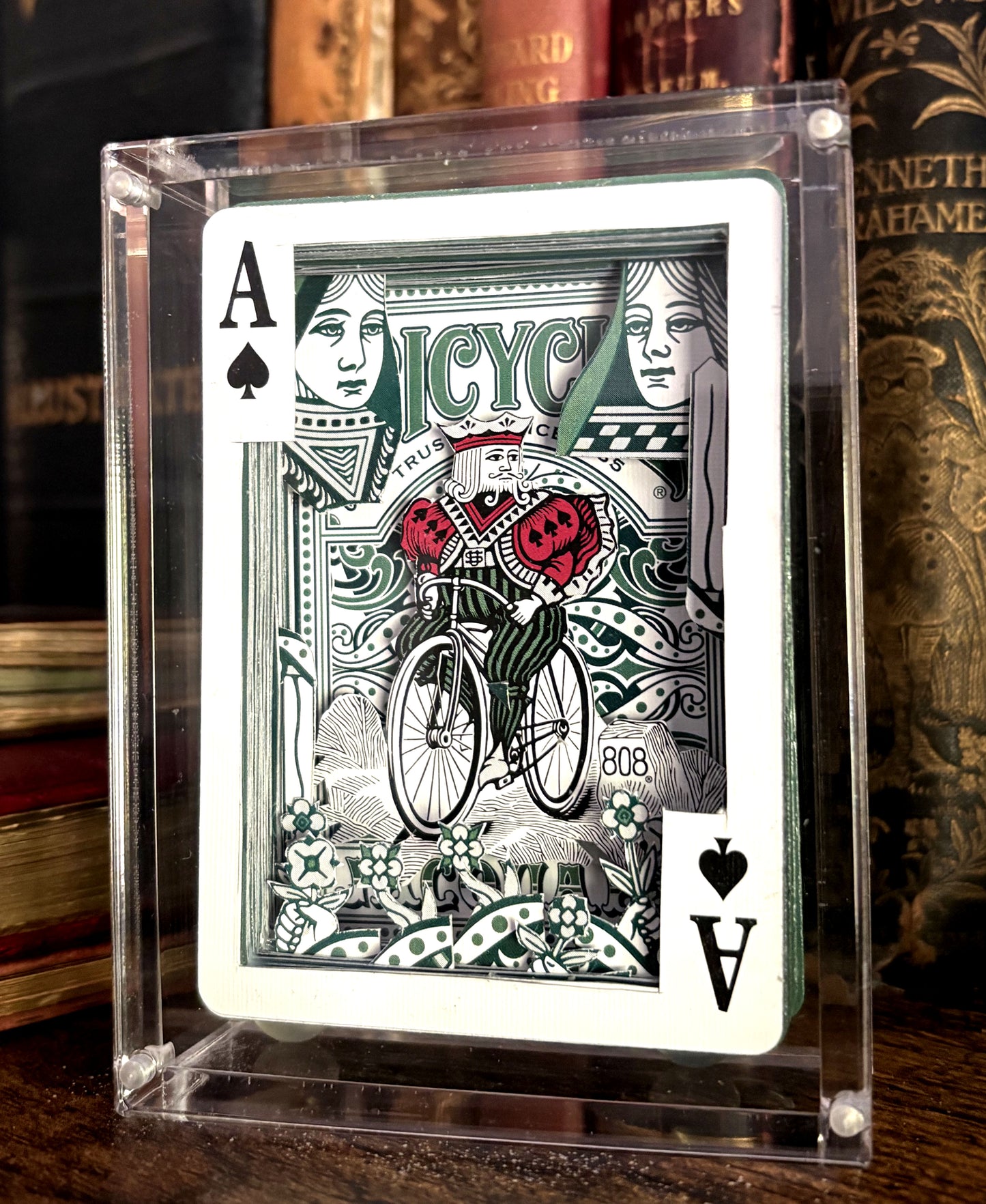 King of The Road, Shadow Box Playing Card Art.