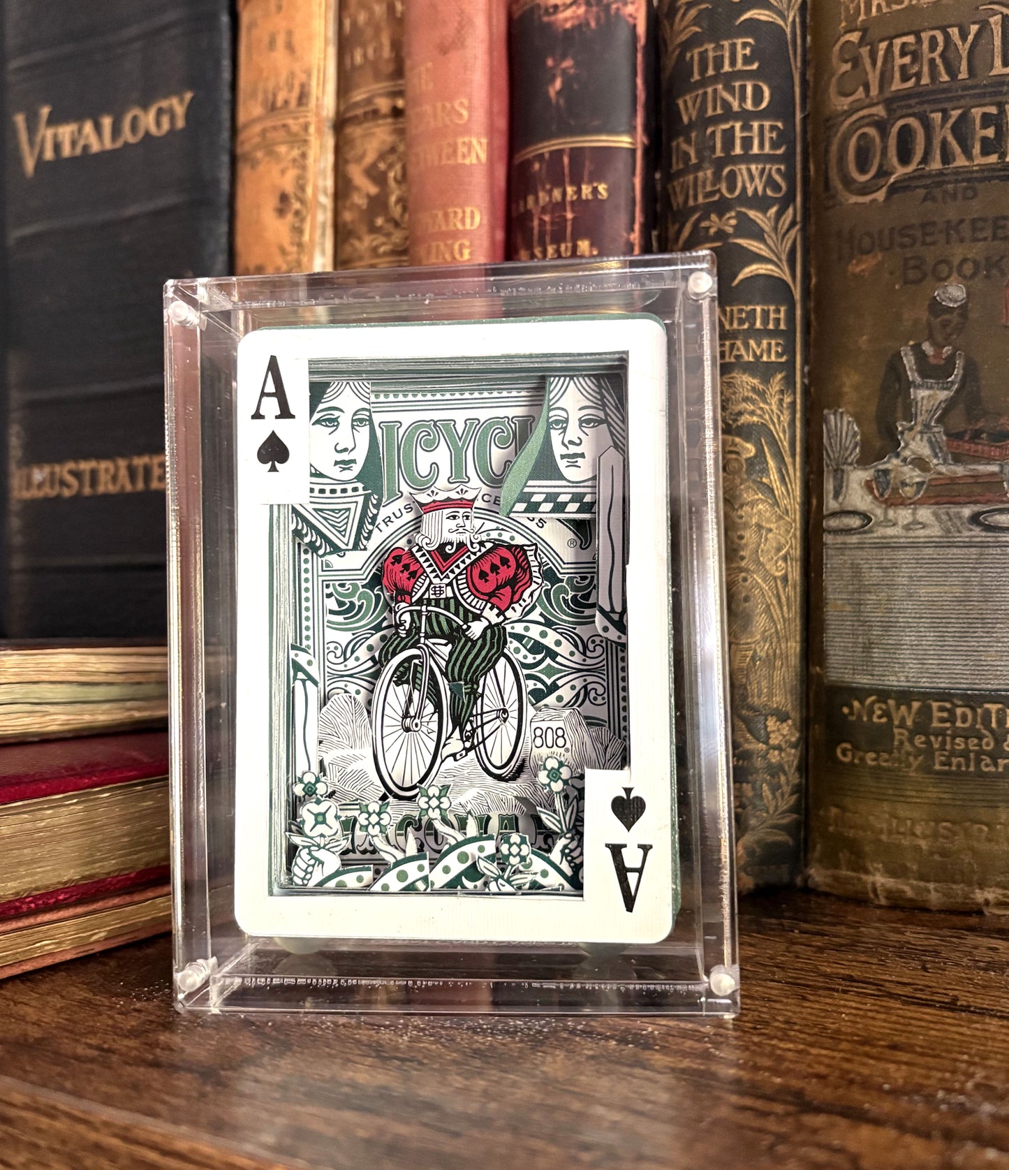 King of The Road, Shadow Box Playing Card Art.