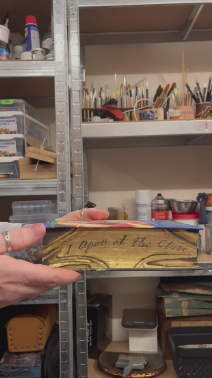 Fore Edge Decorated Harry Potter and The Half Blood Prince. I Open at The Close Snitch.