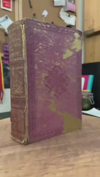 Alice In The Pink Book Carving/ Altered Book