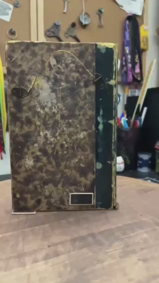 Any Path Will Do, Alice In Wonderland Altered Book. Book Carving.