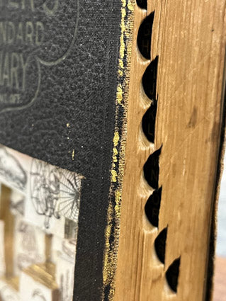 Websters New Standard Dictionary Book Carving / Altered Book Art
